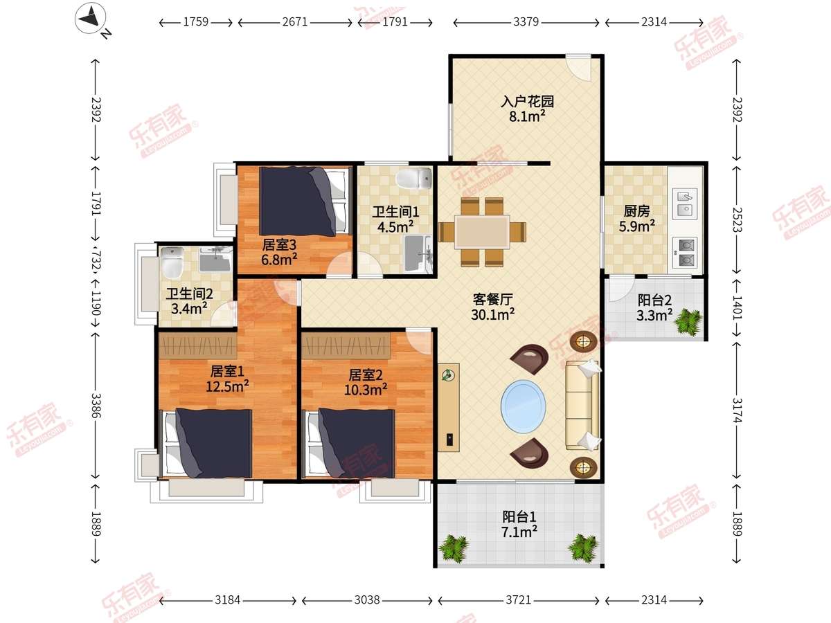 东日锦鸿名苑户型图