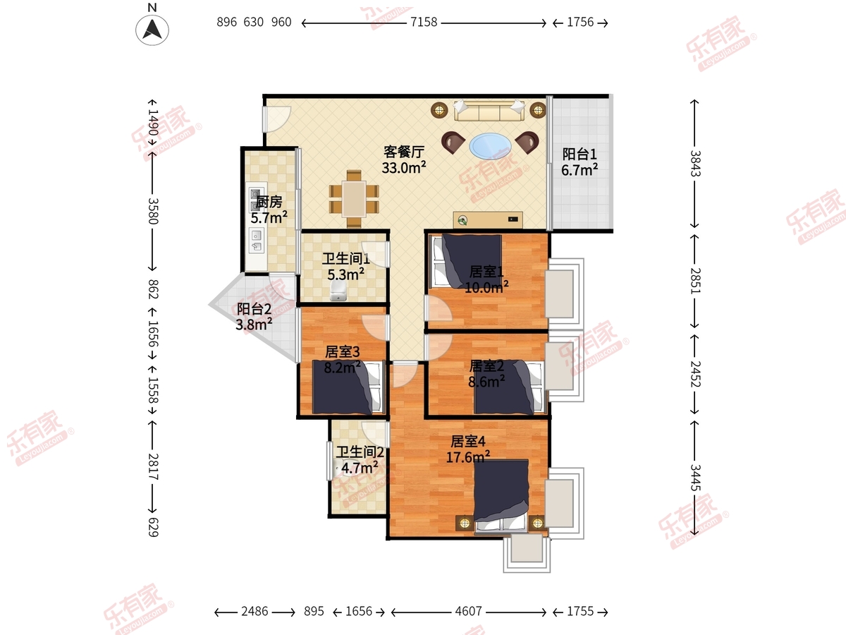 新月明珠花园户型图