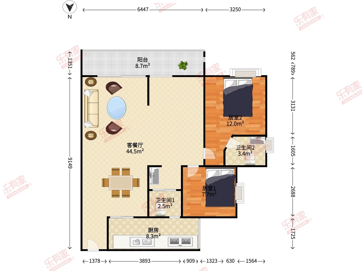 新境界花园户型图