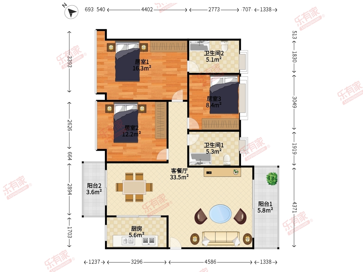 新福港鼎峰户型图