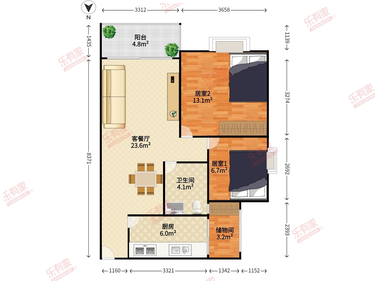 中海怡翠山庄一期户型图