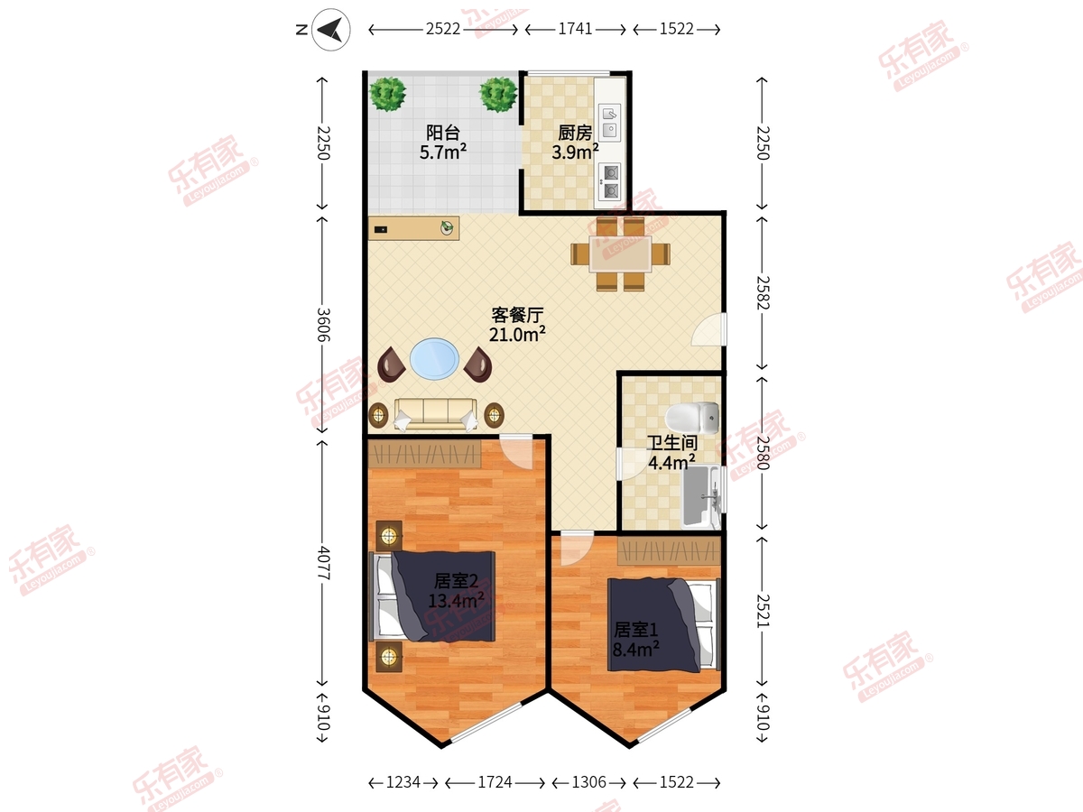 招北综合楼户型图