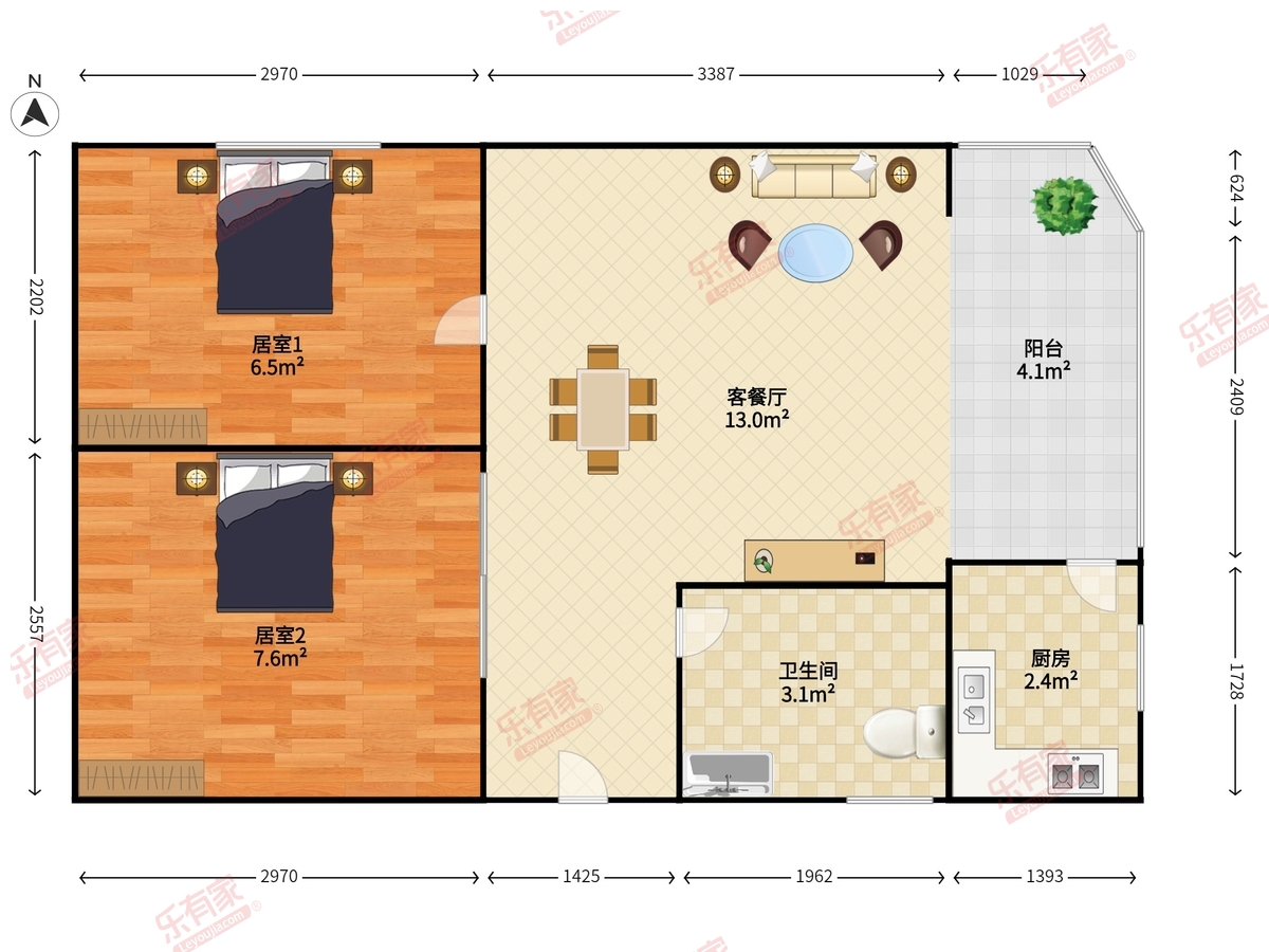 鹏益花园户型图