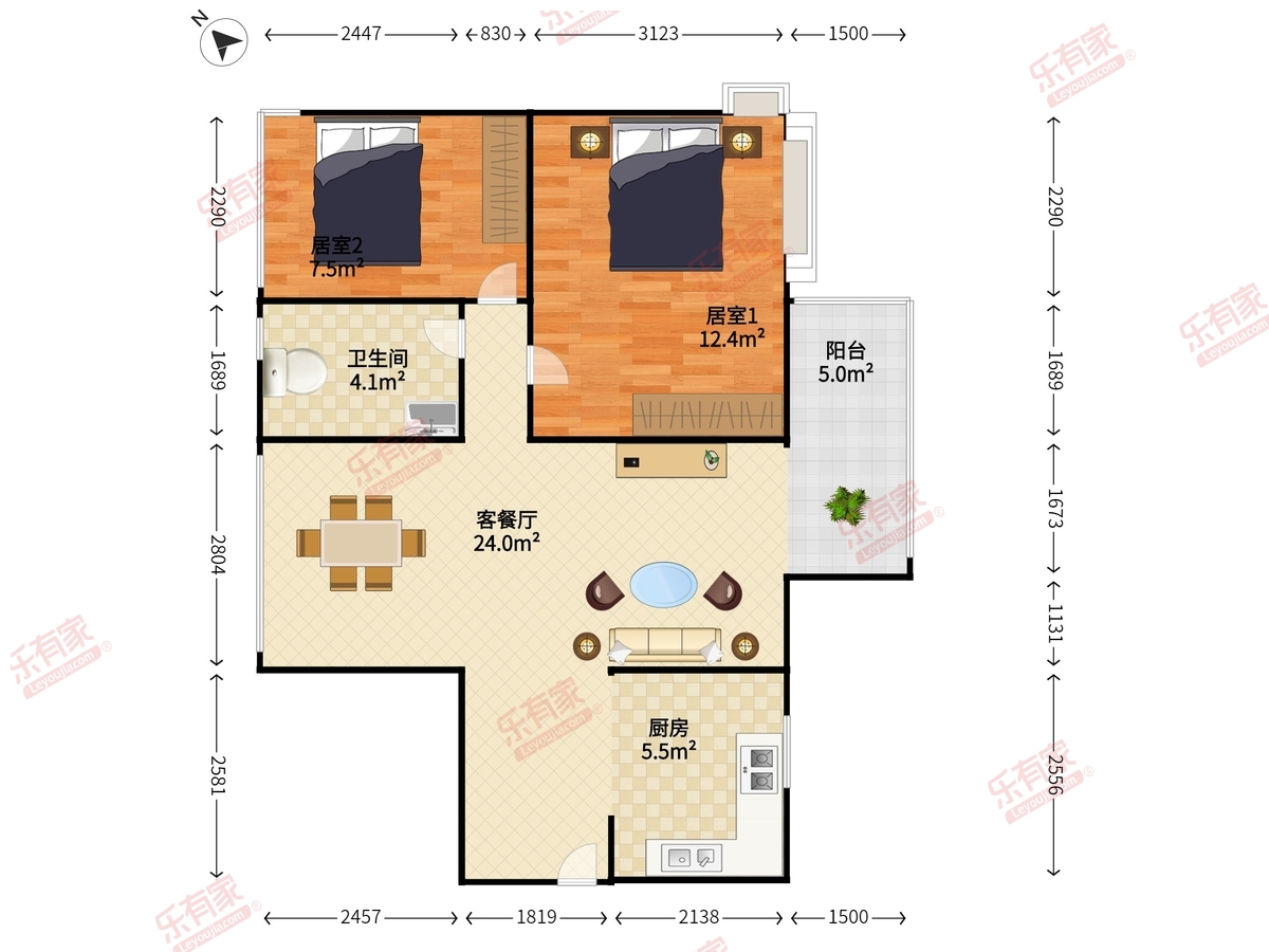 嘉鑫阳光雅居户型图