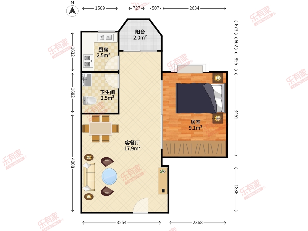 翠馨居户型图