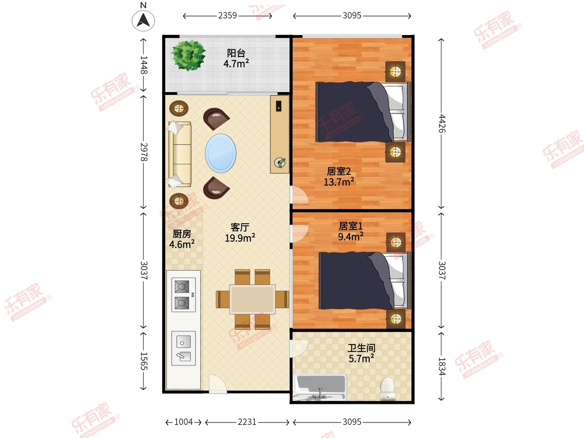 宝能城市公馆（三期）户型图