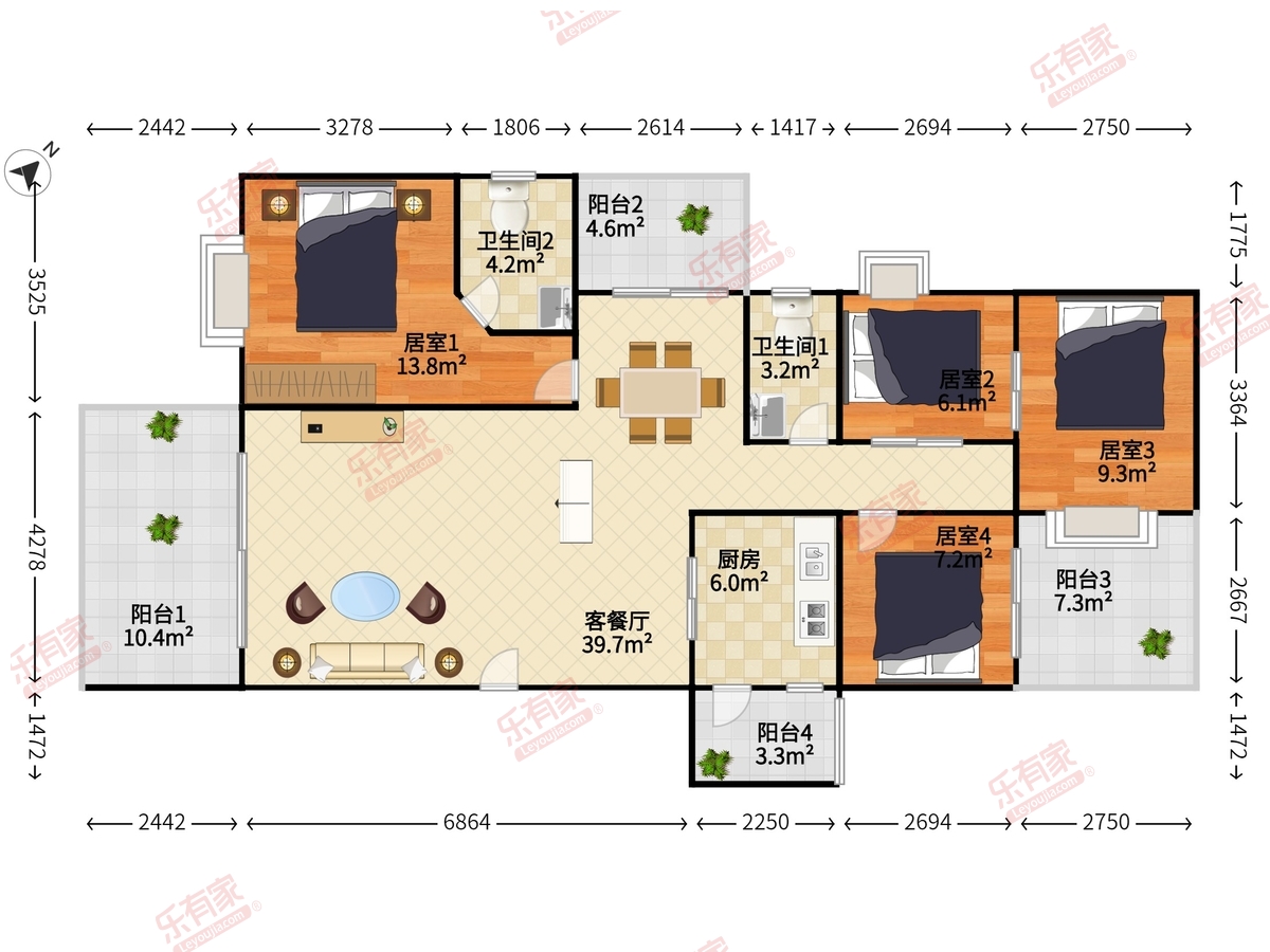 广岭家园户型图
