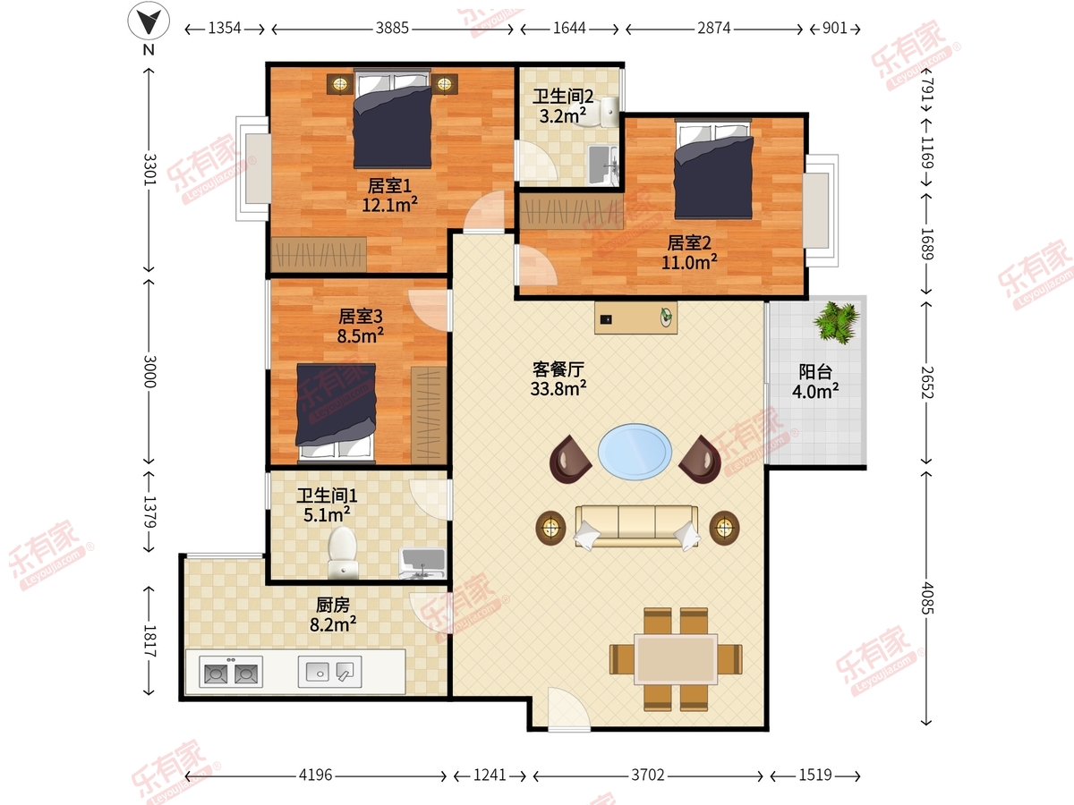 润华苑户型图