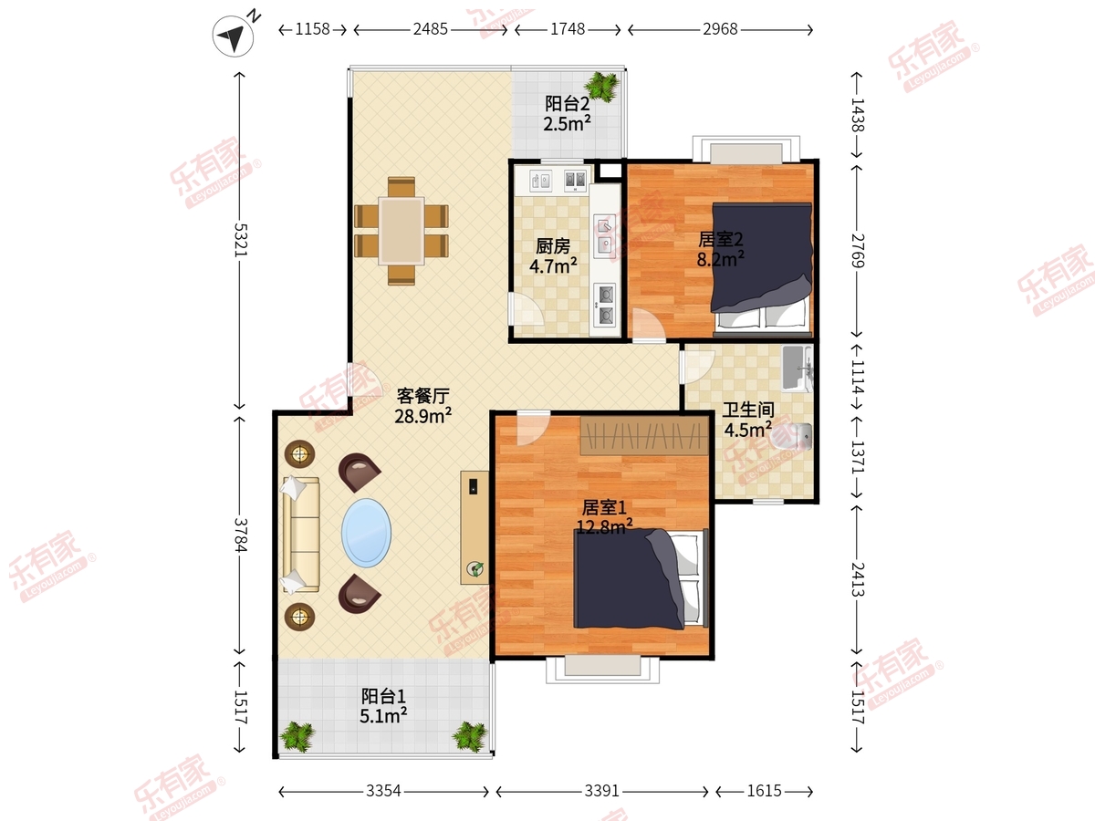 汇龙苑户型图