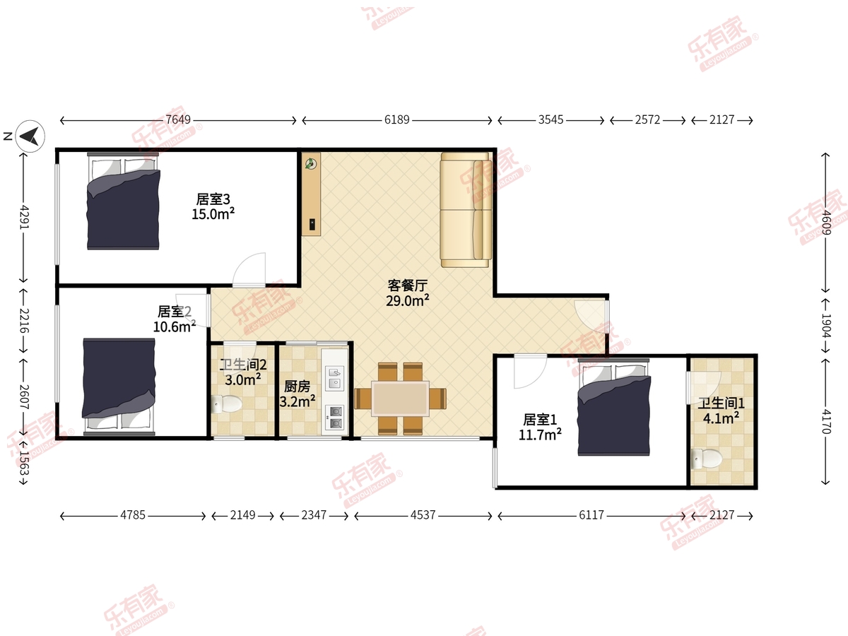华港花园户型图