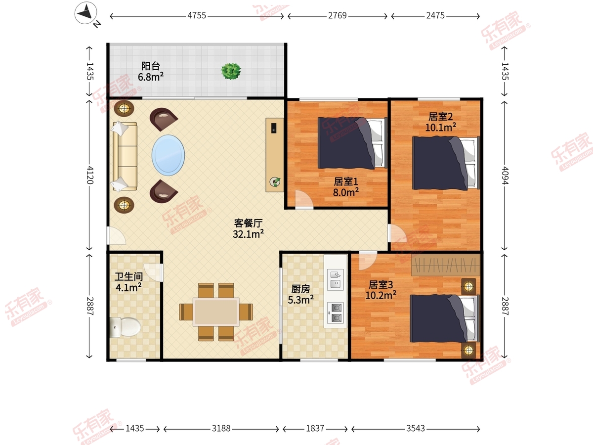 裕华花园户型图