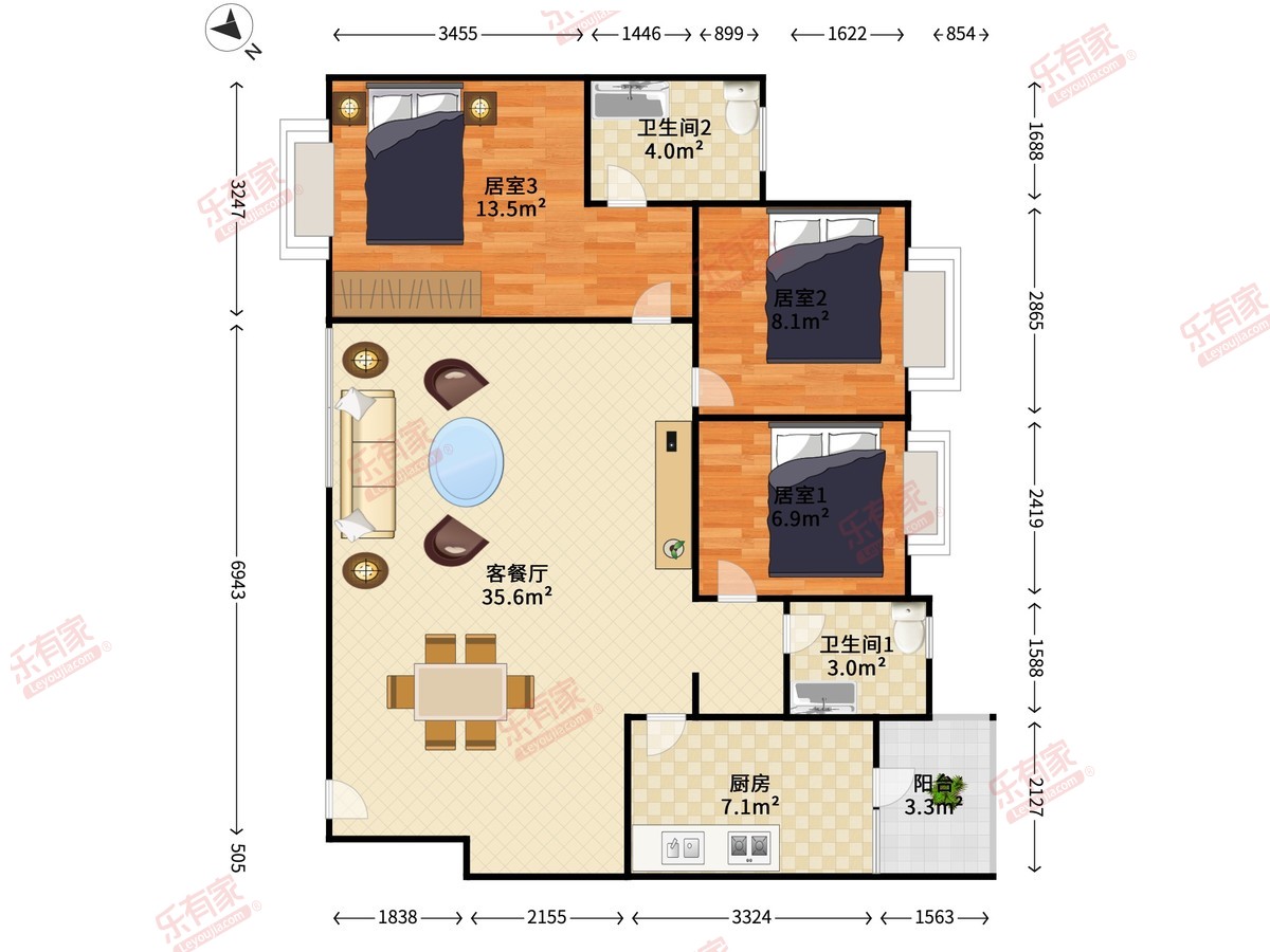 百仕达花园二期户型图