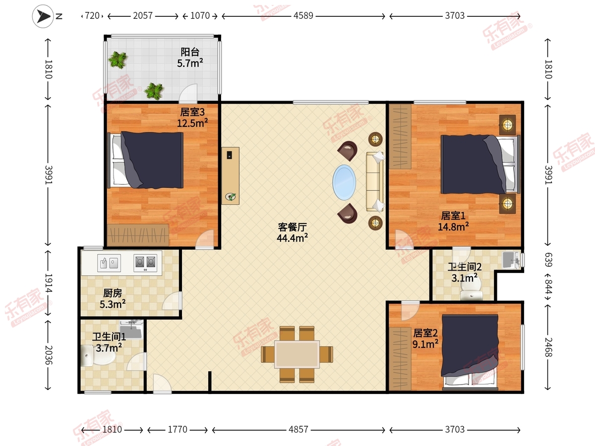 五邑大厦户型图