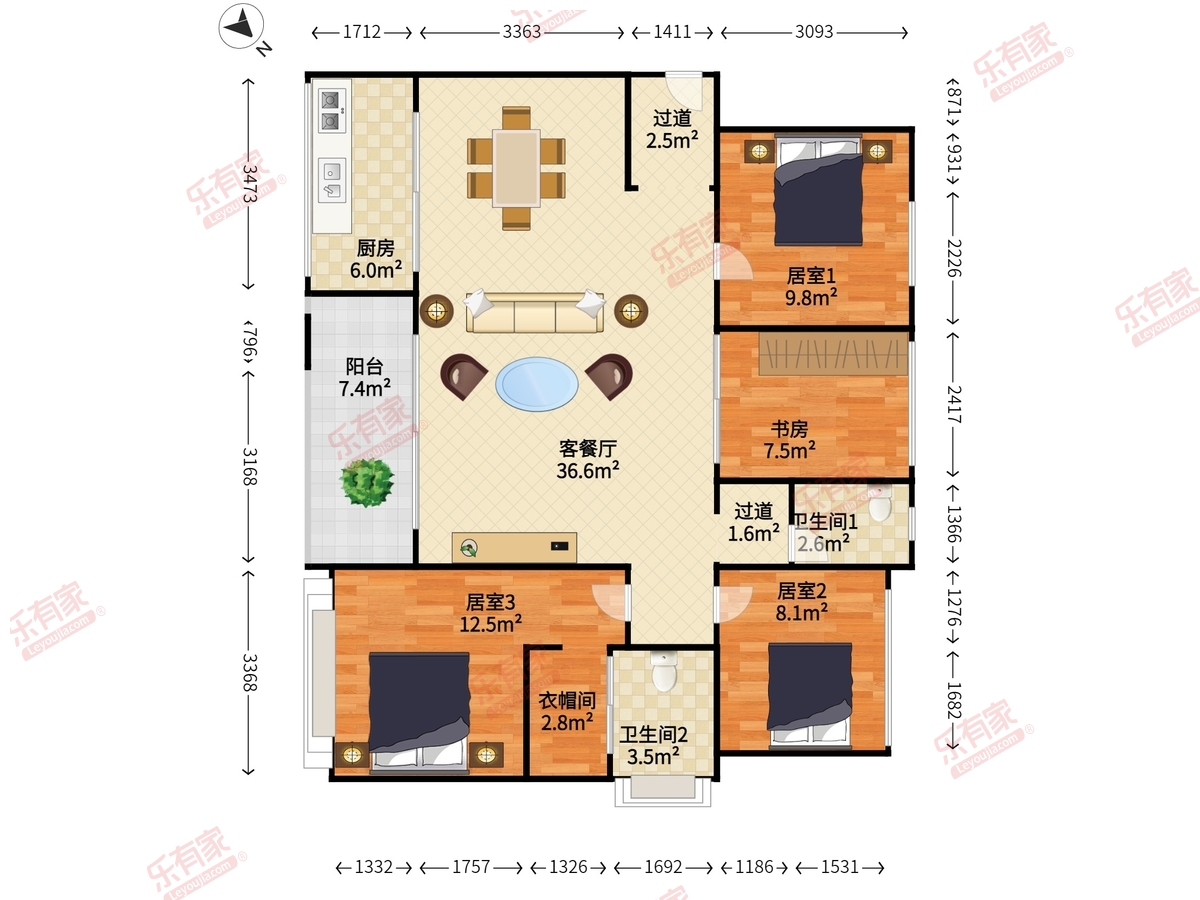 大族河山一期户型图