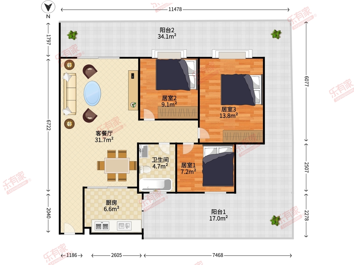 绿韵花都户型图