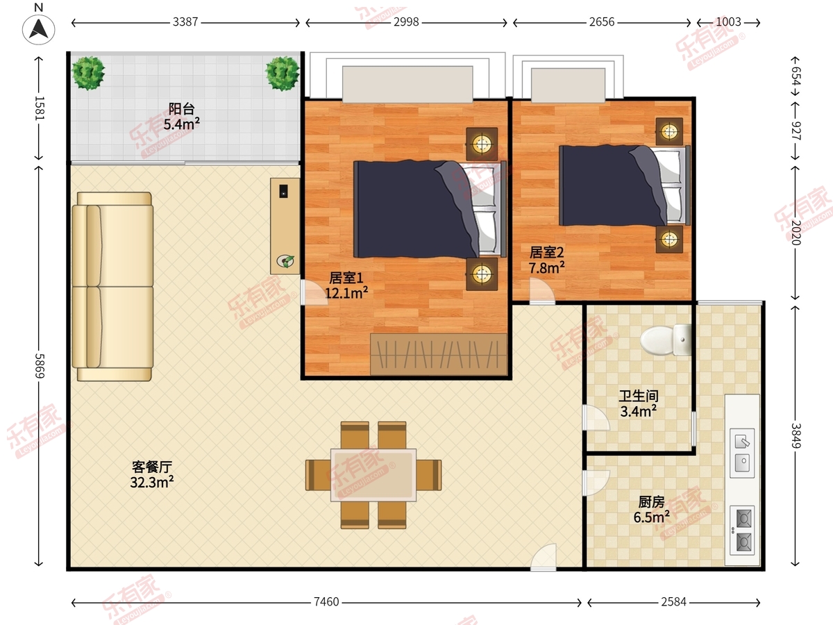 建业大厦户型图