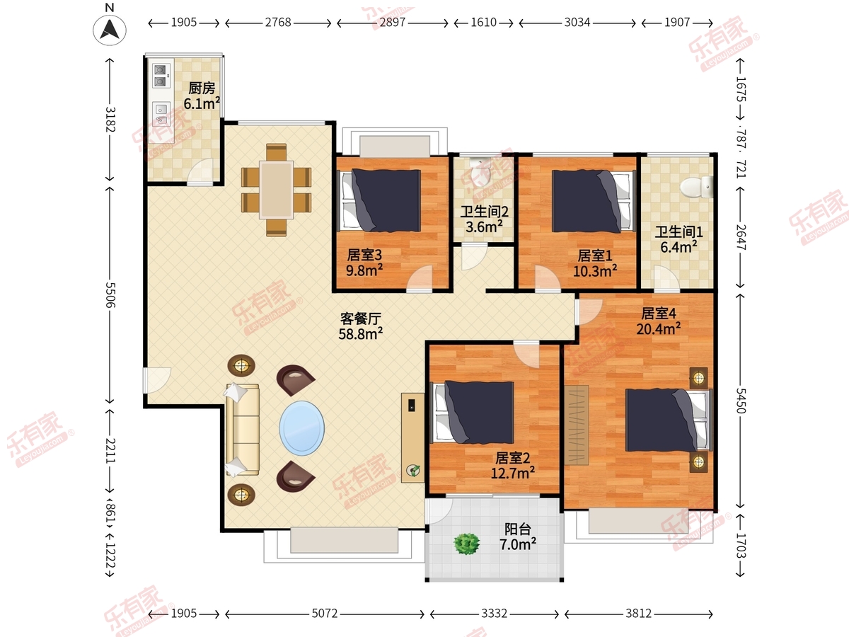 香山美墅云颂户型图