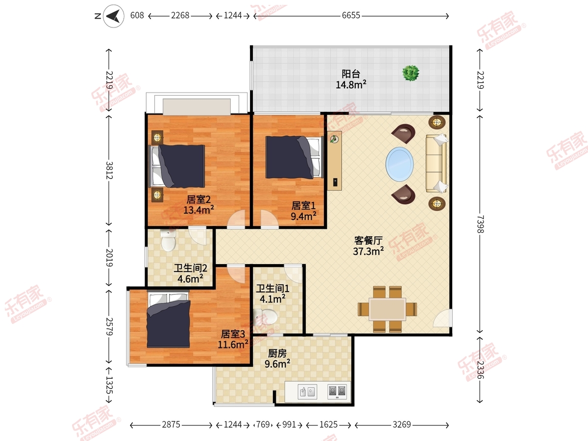 香格丽苑户型图