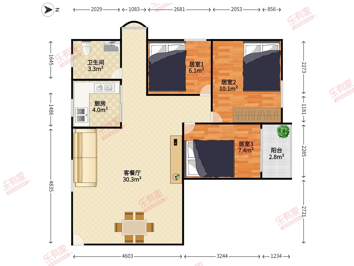龙珠花园三期户型图