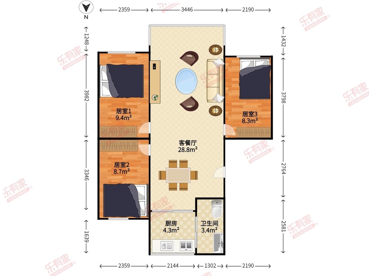 鹿丹铁路新村户型图