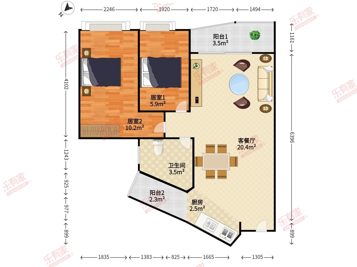 港田华园户型图