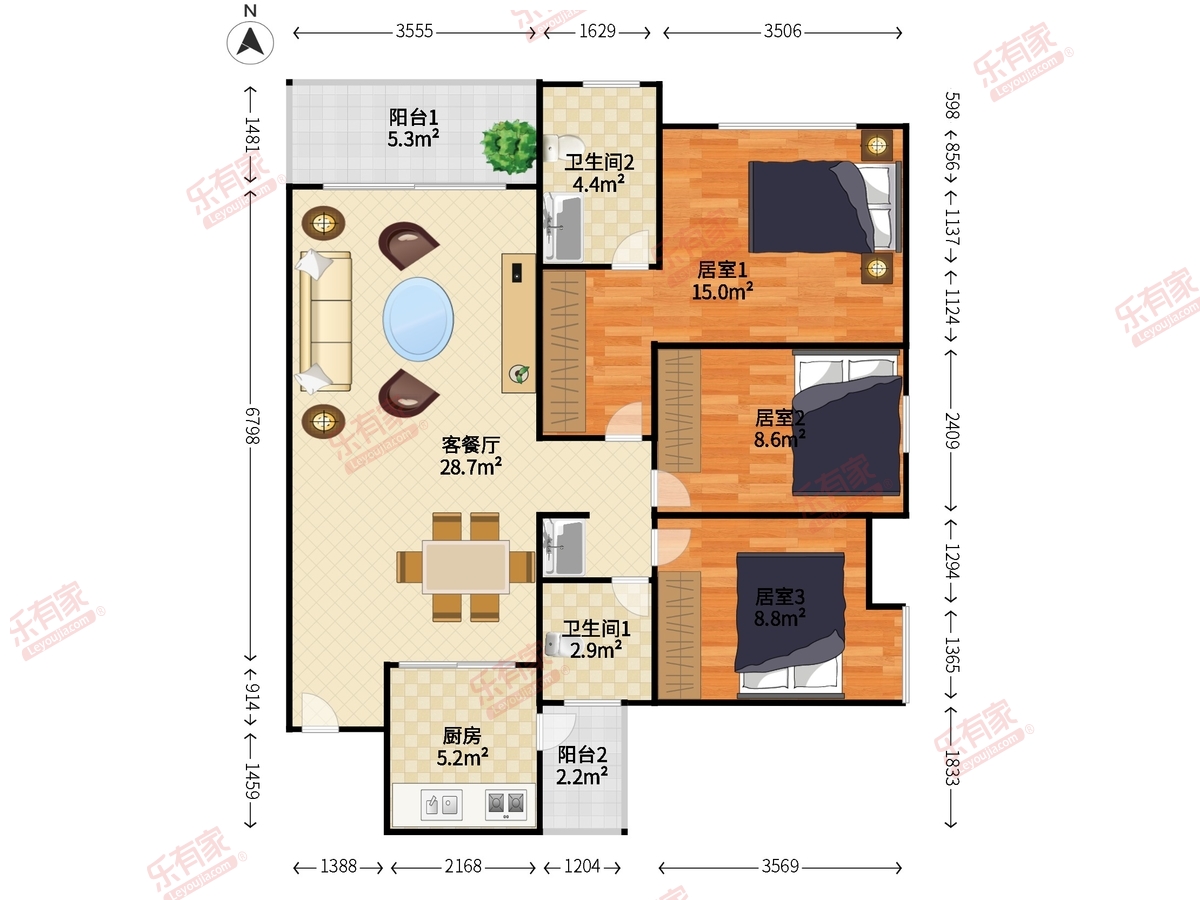 光明花半里户型图