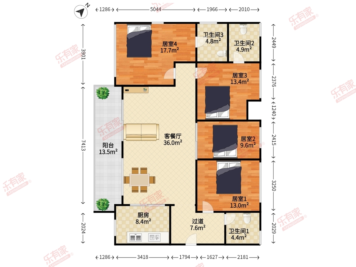 万科公园里四期户型图