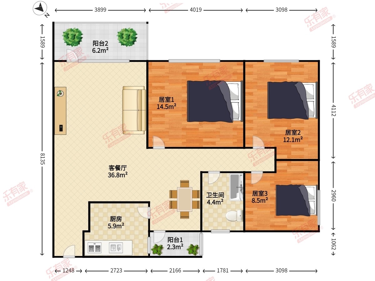 兴安楼户型图