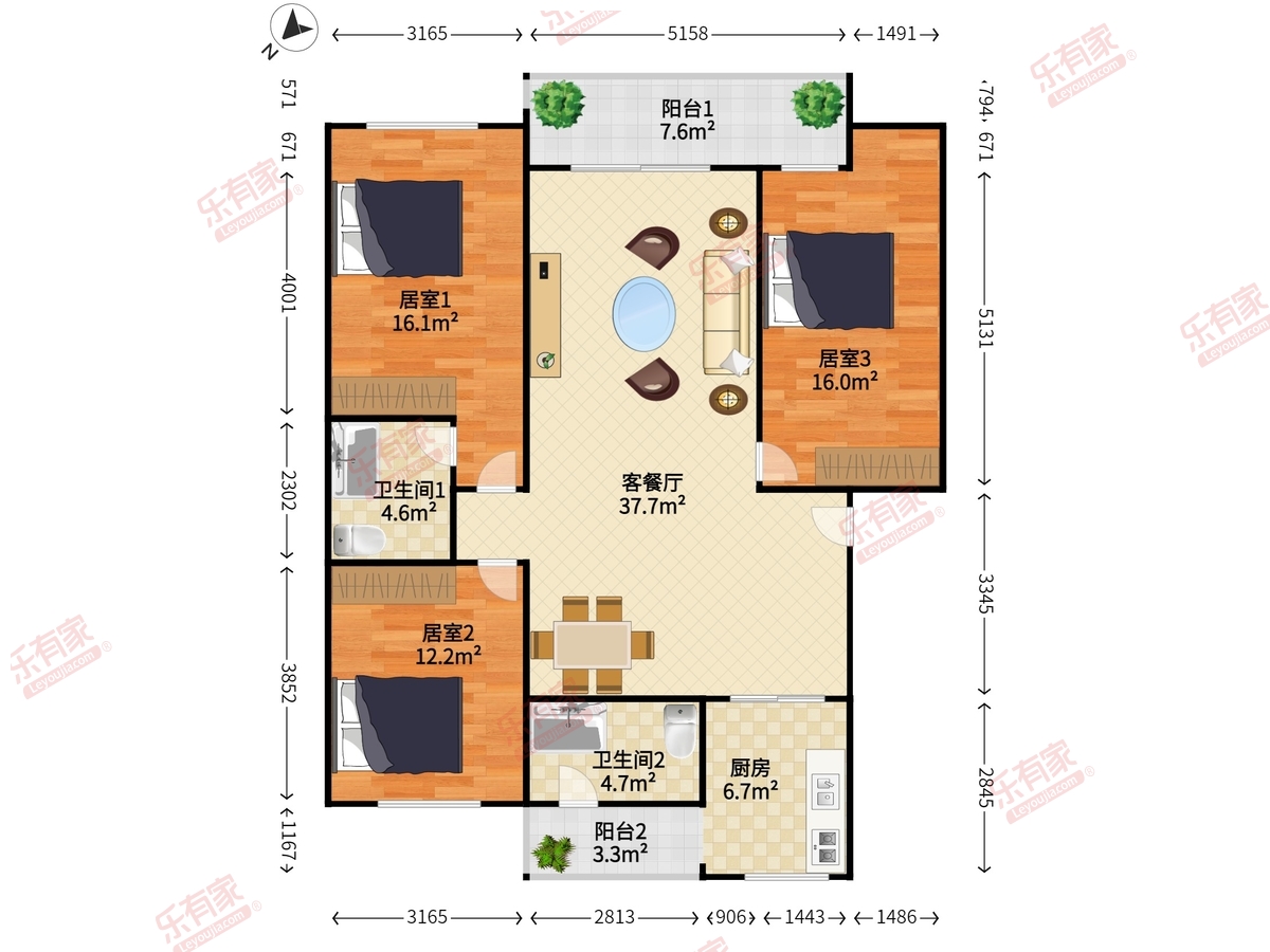 濠头商住小区户型图