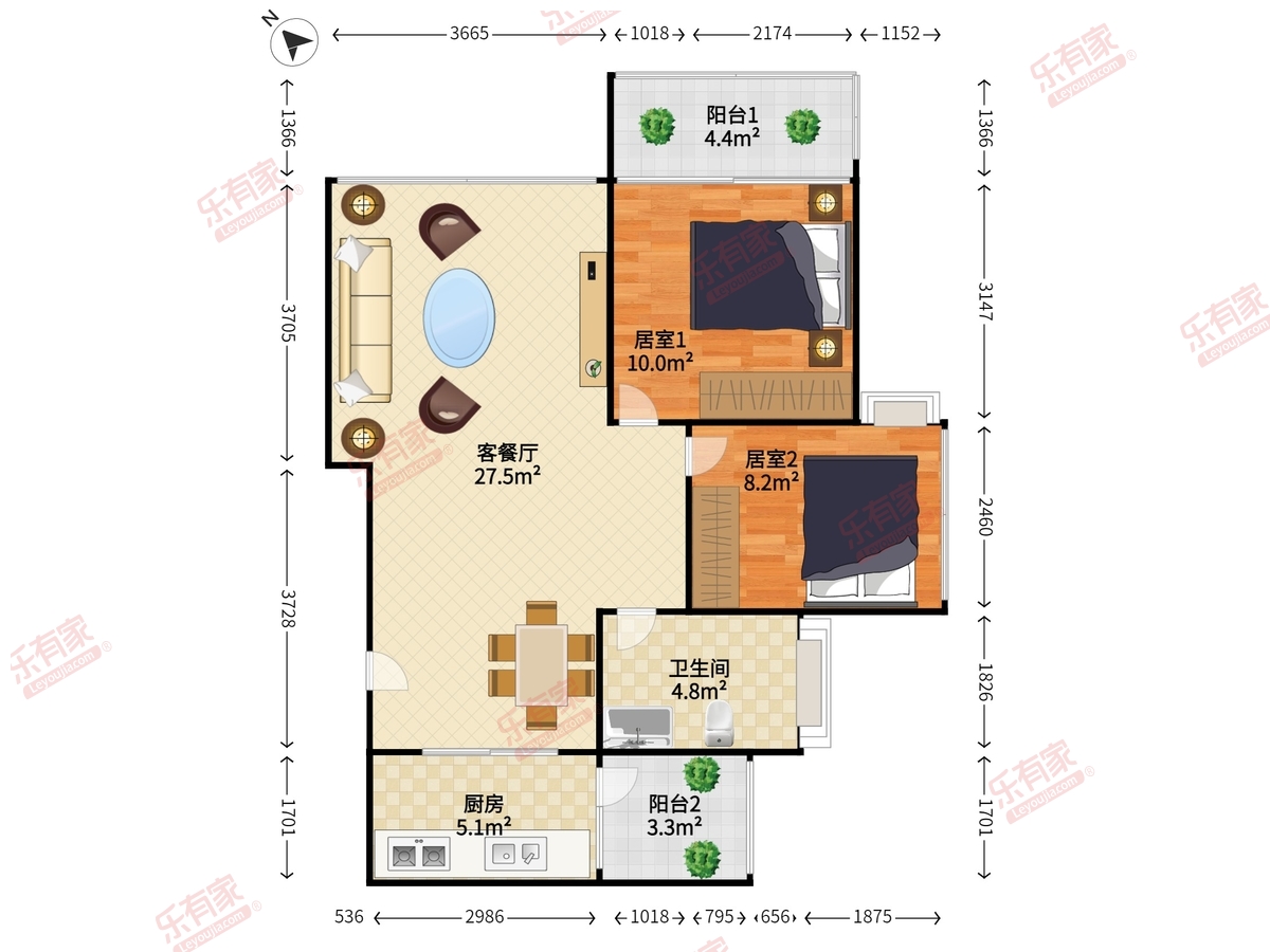 中海怡瑞山居户型图