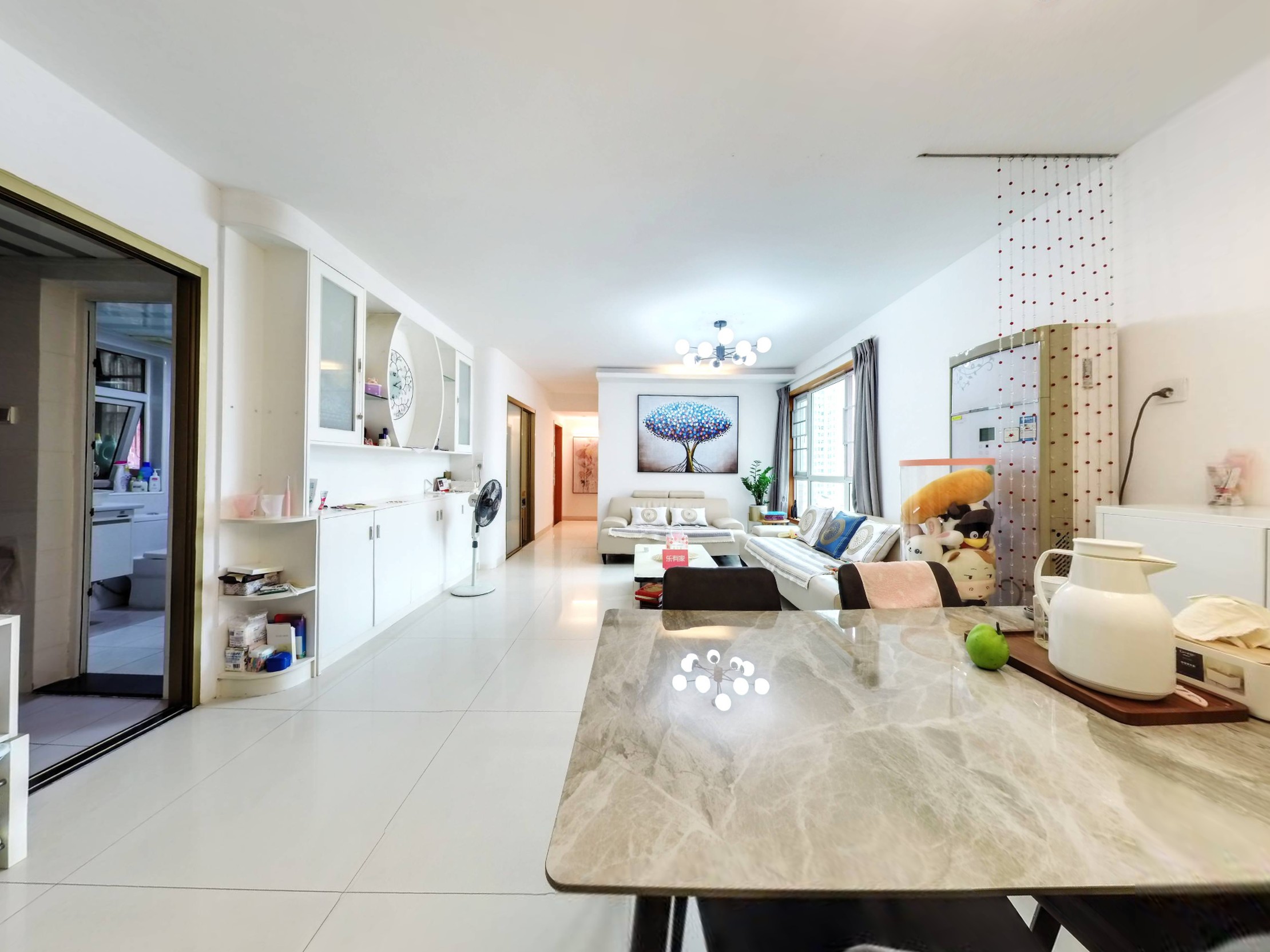 白石洲花园四房家私齐全拎包入住