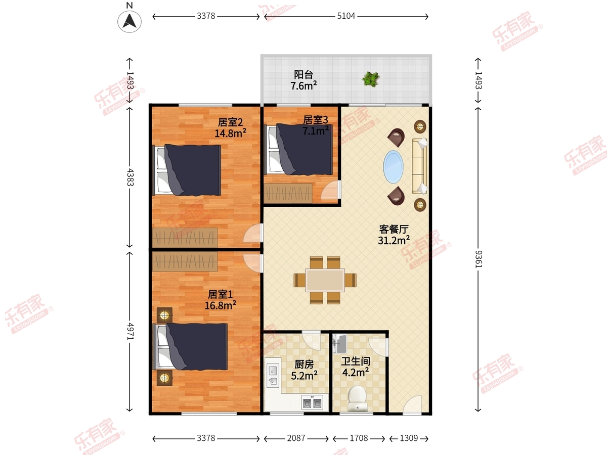 木材公司住宅户型图