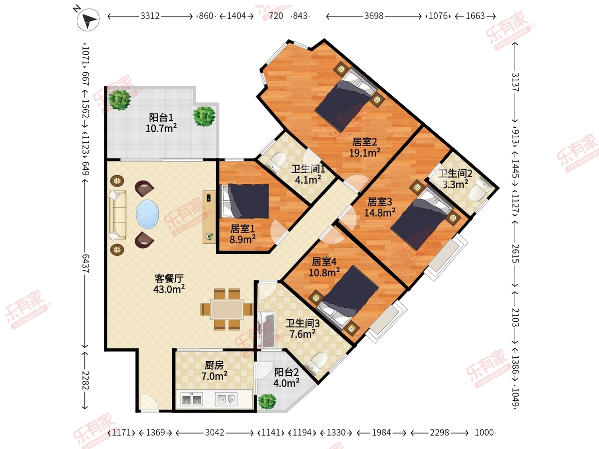 金汇豪庭户型图