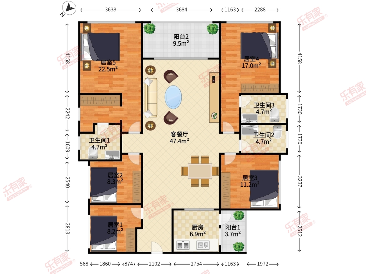 仁恒峦山美地花园户型图
