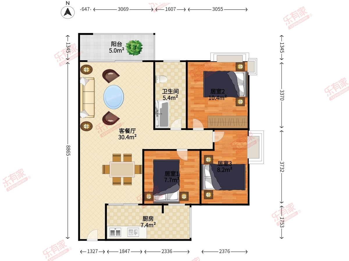 愉翠雅园户型图