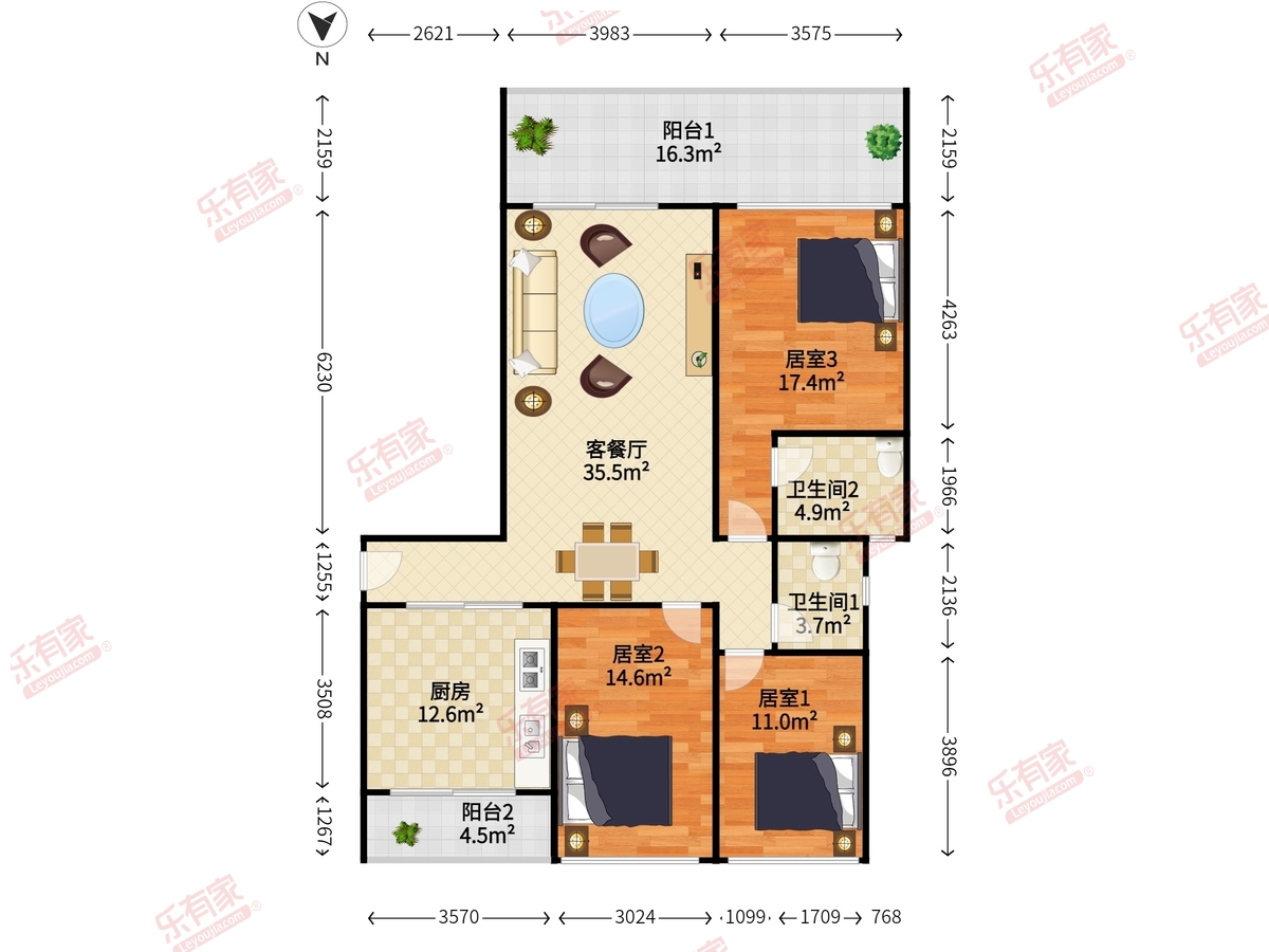 金地梅陇镇二期户型图