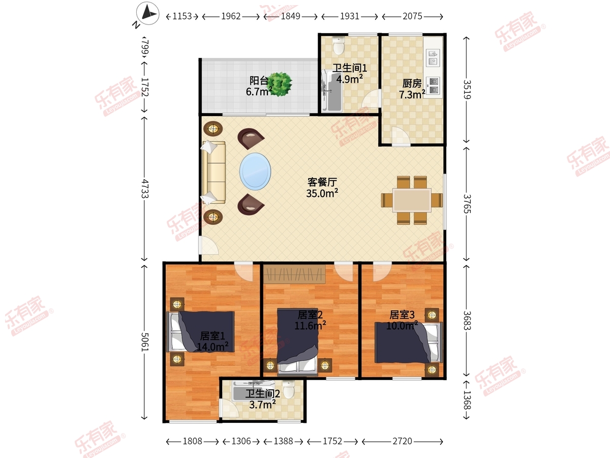 和通花园小区户型图