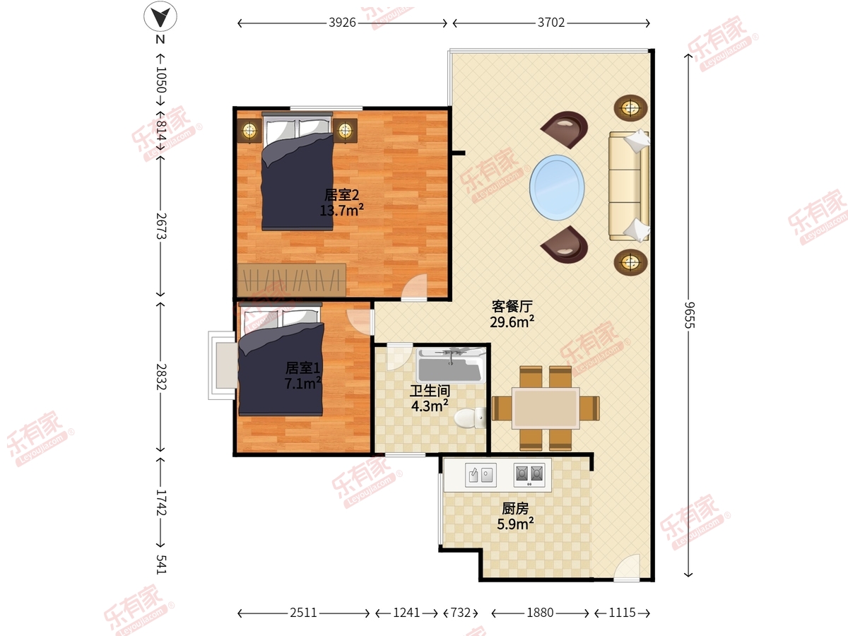 桃源村户型图