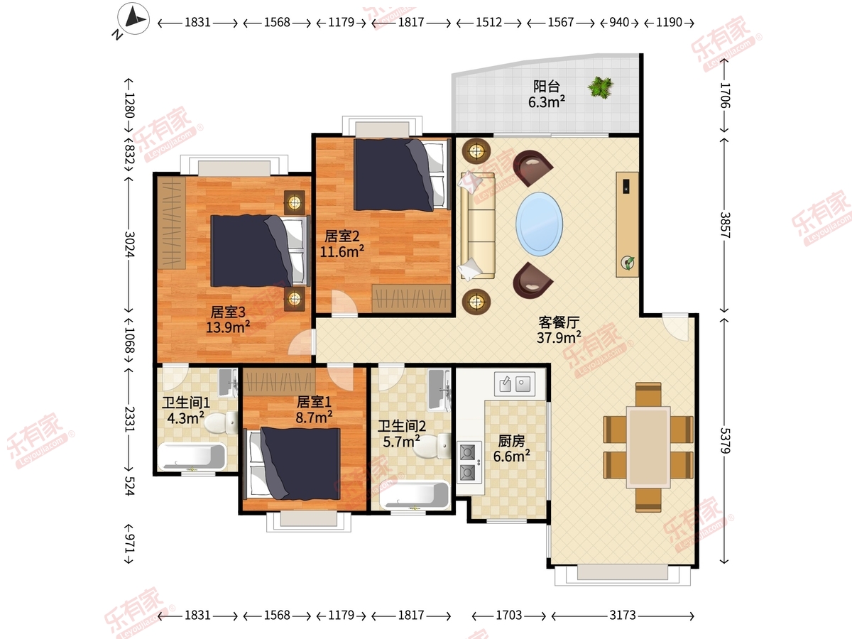 大信新都花园户型图