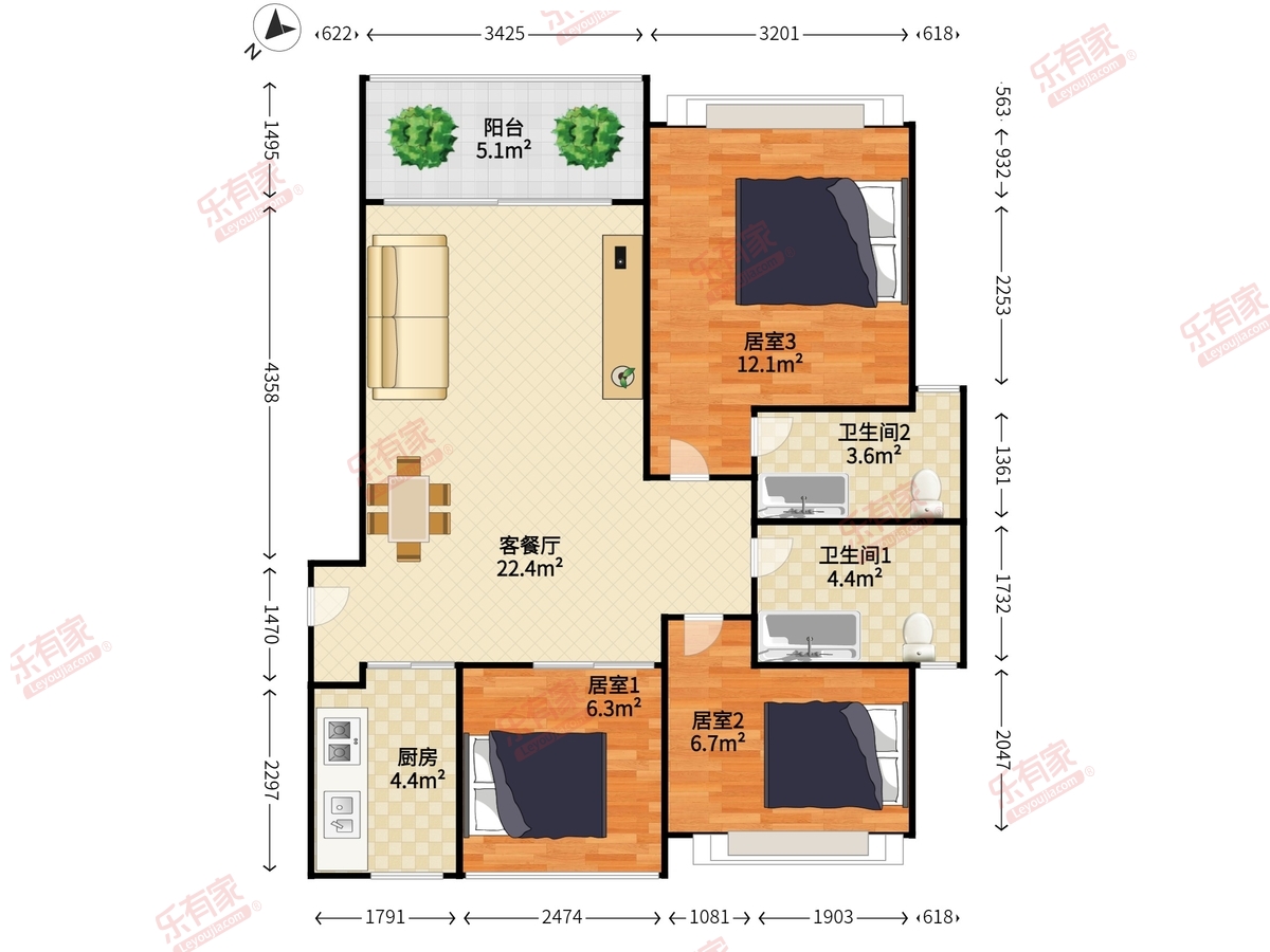 联建君钰府户型图