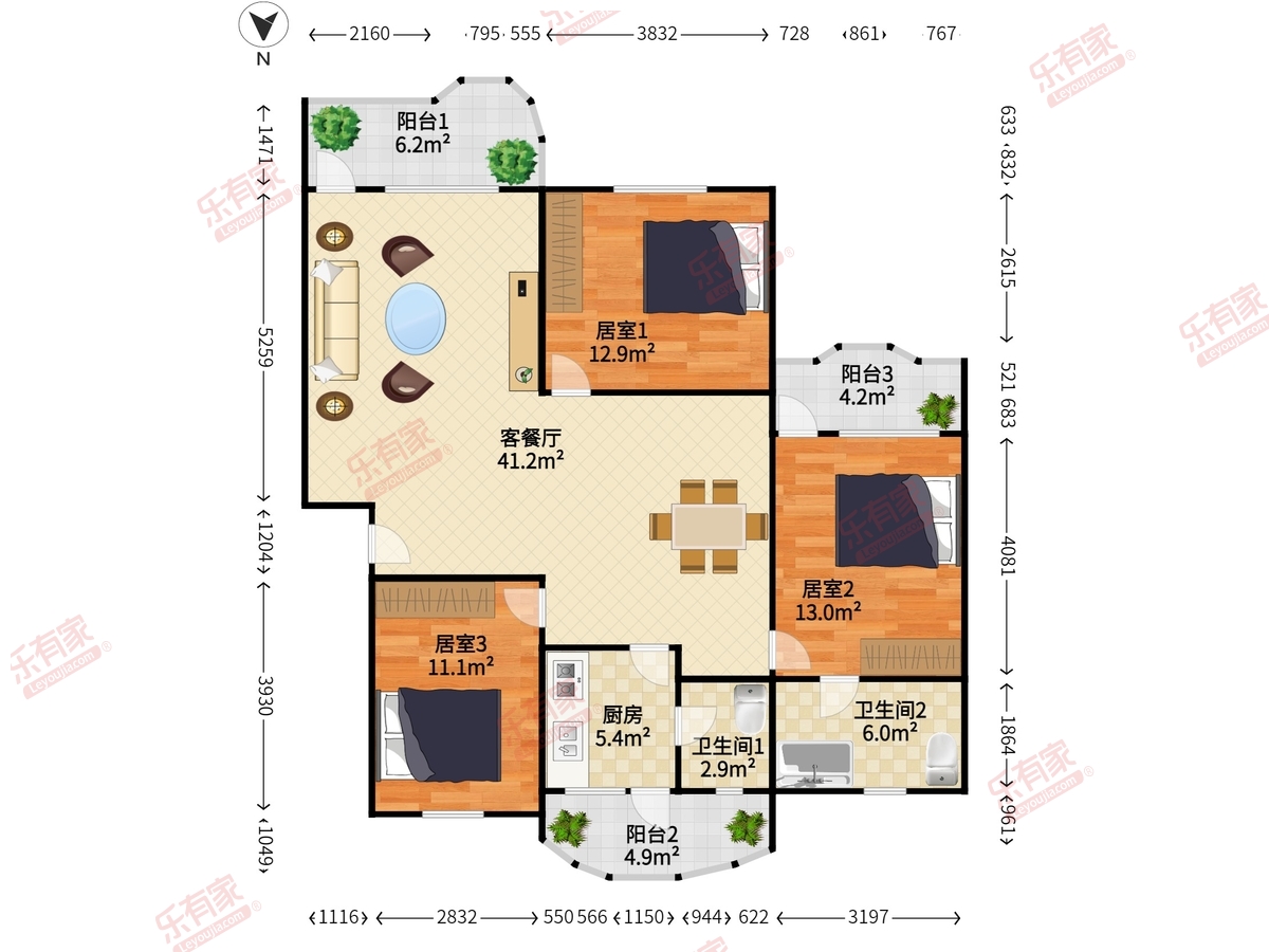 丽港城户型图