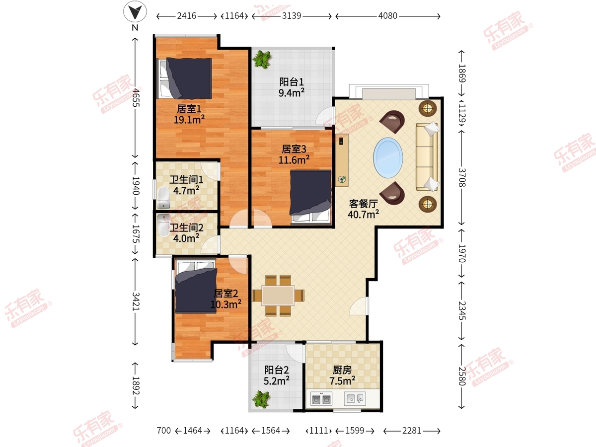 半岛一号2期户型图