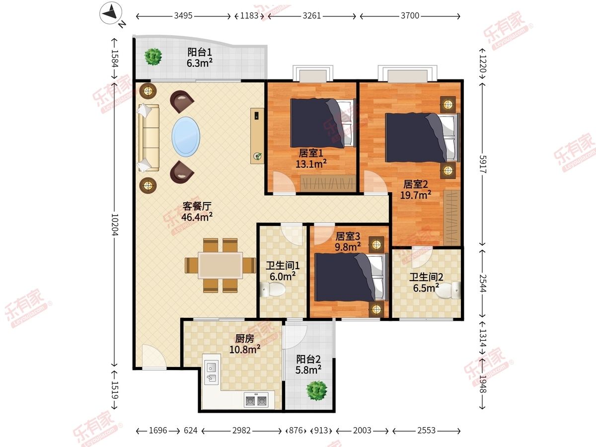 金景豪苑（金成名苑2期）户型图