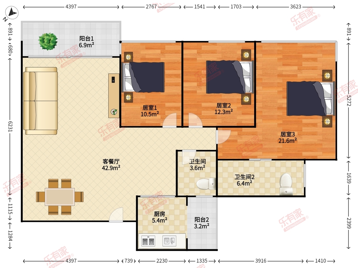 金地香蜜山户型图