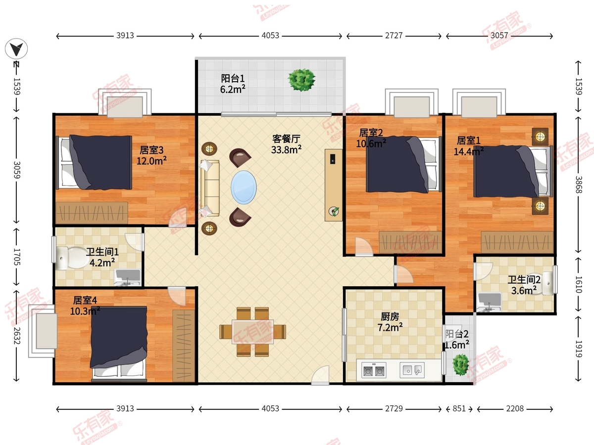 文德福豪园户型图