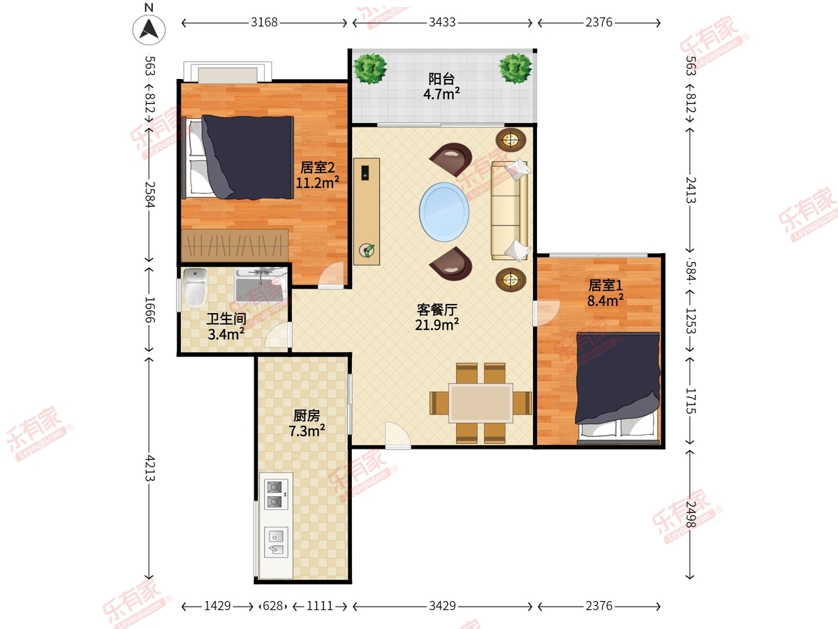 TCL康城四季花园户型图