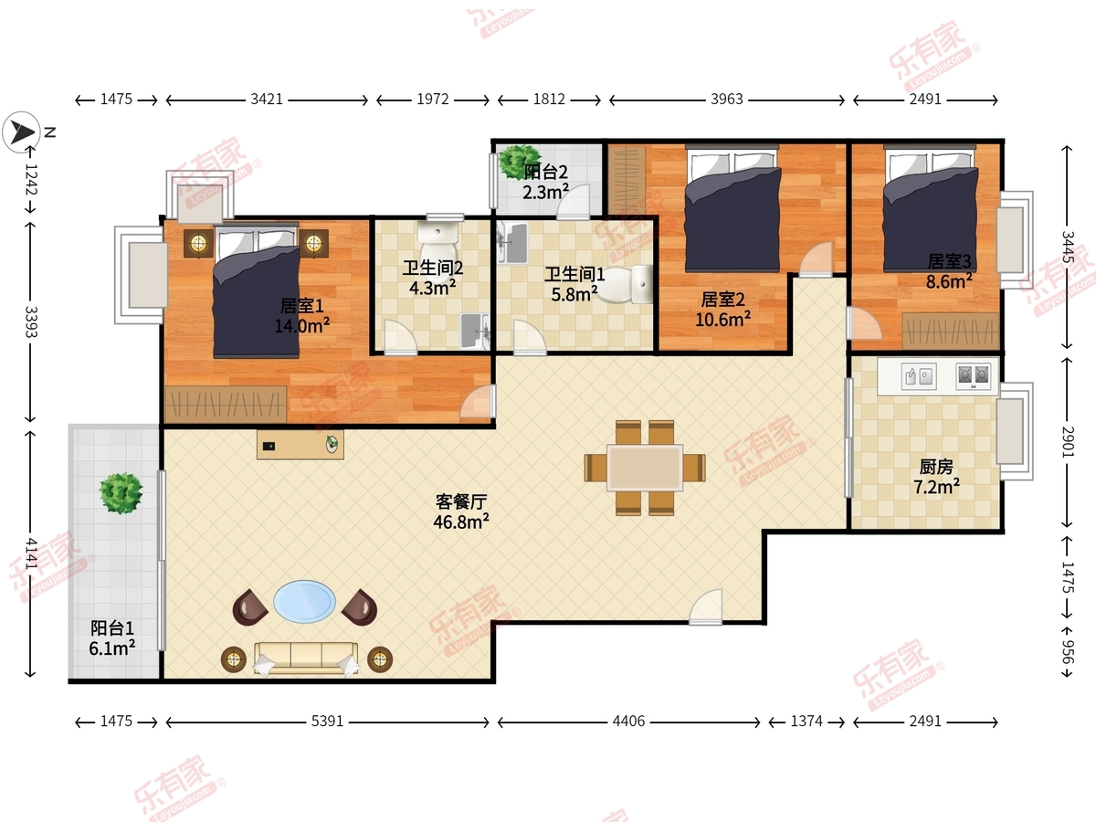 鹏兴花园二期户型图