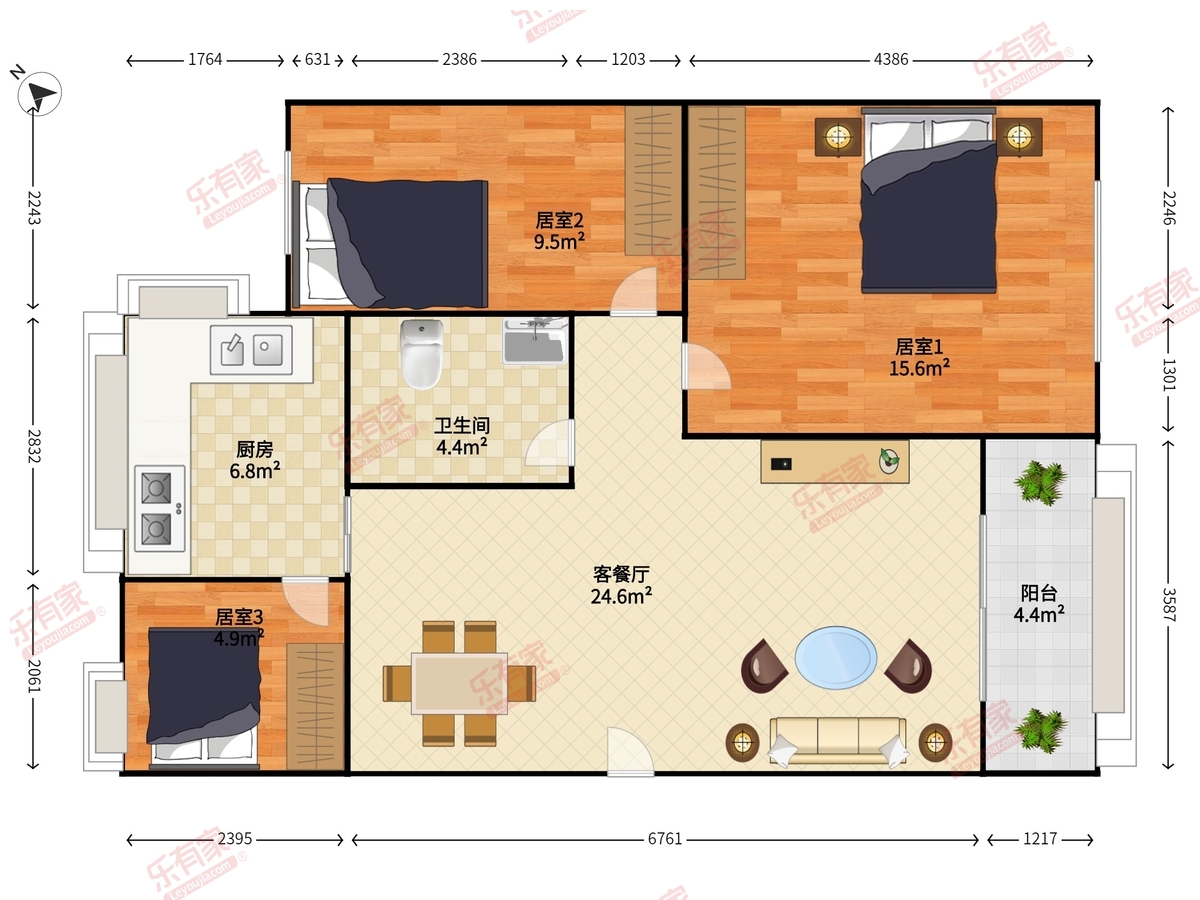 香荔新村户型图