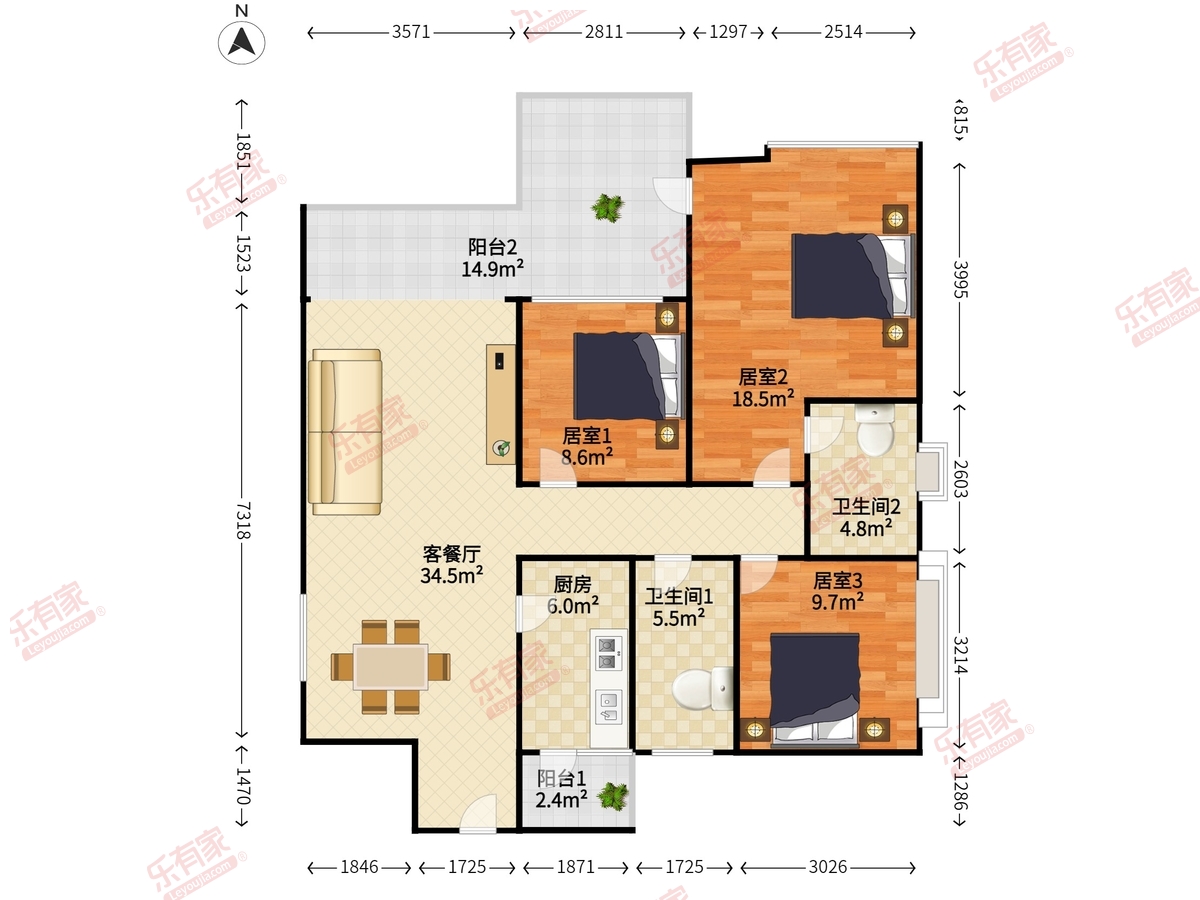 幸福海岸二期户型图