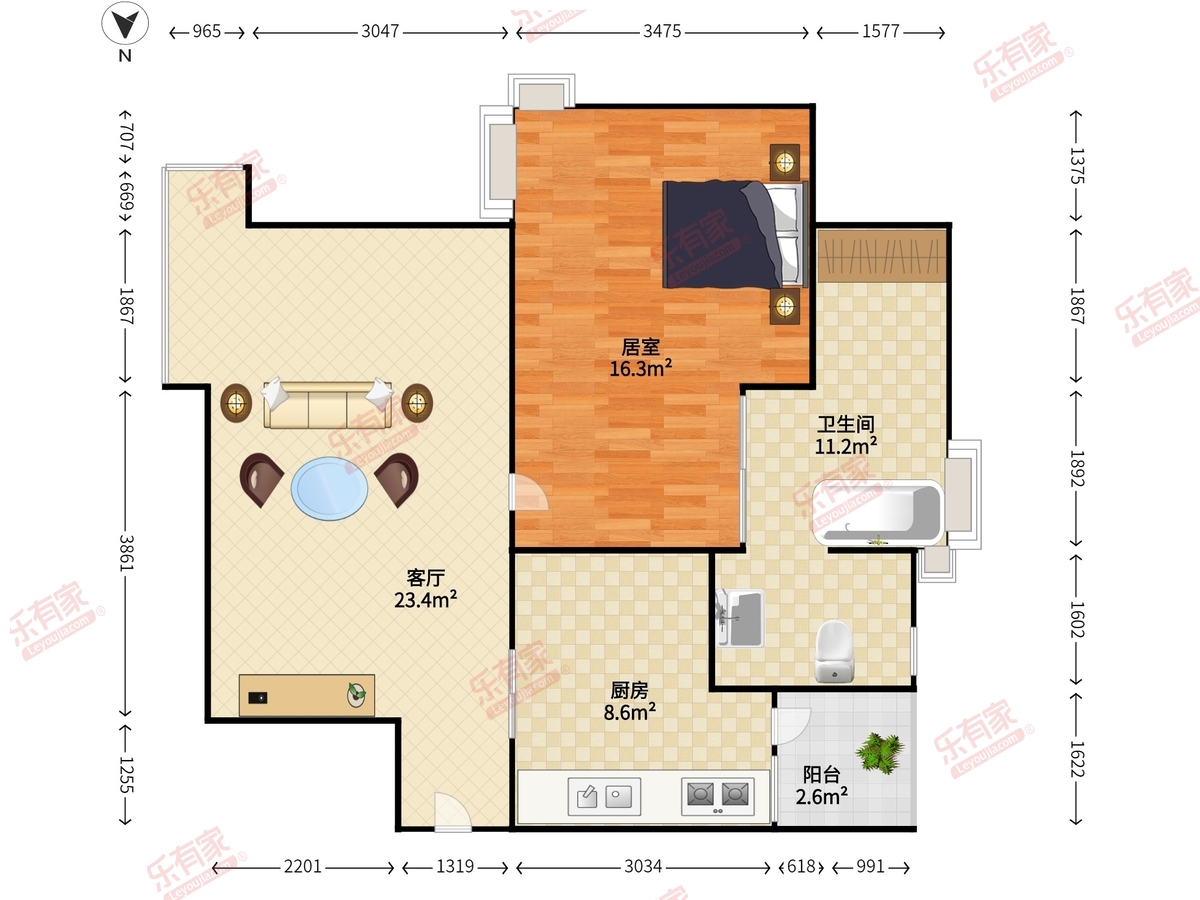 新世界山月居户型图